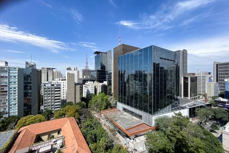 Vista da Varanda da Sala de apartamento para alugar com 1 quarto, 52m² em Bela Vista, São Paulo