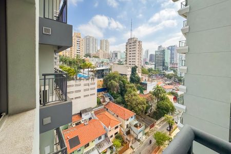 Vista da Sacada de kitnet/studio à venda com 1 quarto, 21m² em Paraíso, São Paulo