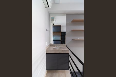 Studio para alugar com 25m², 1 quarto e sem vaga Studio para alugar com 25m², 1 quarto e sem vagaBanheiro