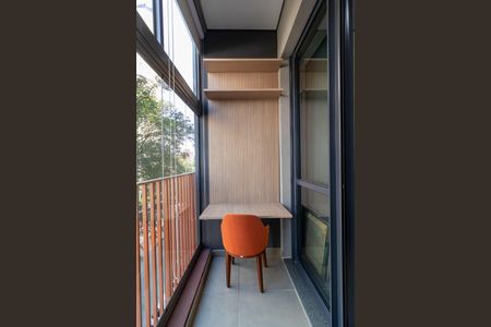 Studio para alugar com 25m², 1 quarto e sem vaga Studio para alugar com 25m², 1 quarto e sem vagaVaranda