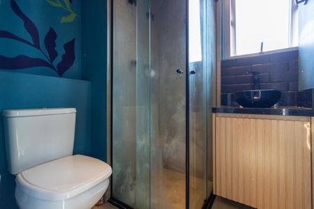 Banheiro de kitnet/studio à venda com 1 quarto, 23m² em Jardim Paulista, São Paulo