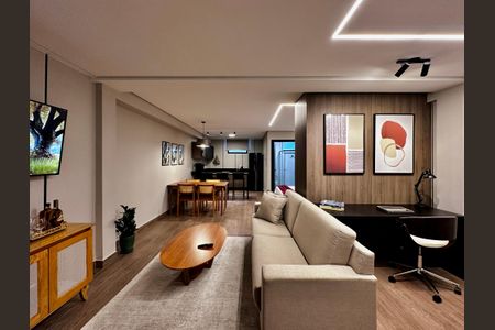 Sala de apartamento à venda com 1 quarto, 50m² em Santo Amaro, São Paulo