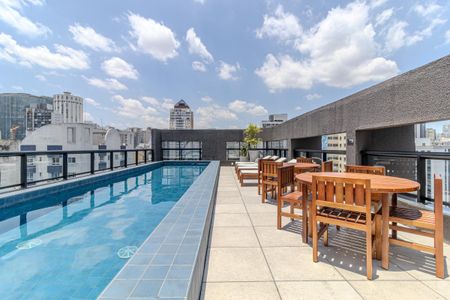 Studio para alugar com 22m², 1 quarto e sem vagaPiscina