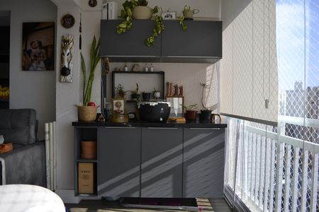 Varanda de apartamento à venda com 2 quartos, 61m² em Vila Apiai, Santo André