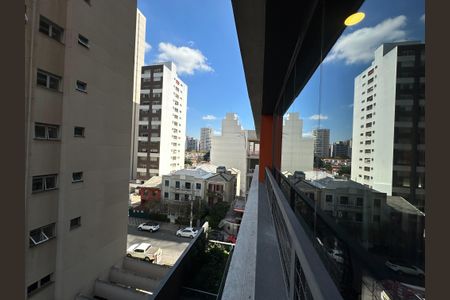 Studio para alugar com 26m², 1 quarto e sem vagaVaranda