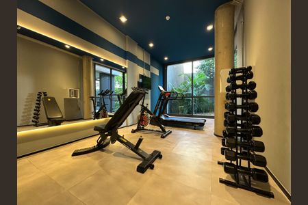 Studio para alugar com 26m², 1 quarto e sem vagaAcademia