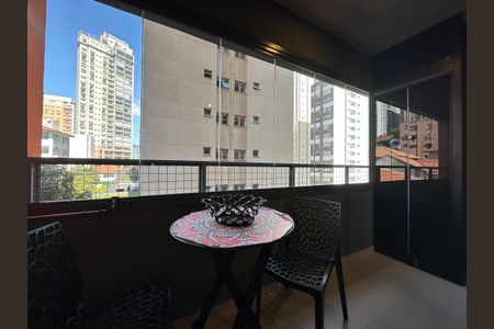 Studio para alugar com 26m², 1 quarto e sem vagaVaranda