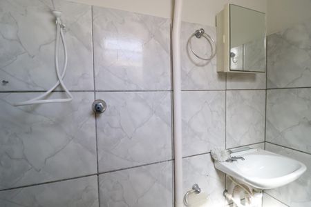 Banheiro de kitnet/studio para alugar com 1 quarto, 41m² em Santa Mônica, Uberlândia
