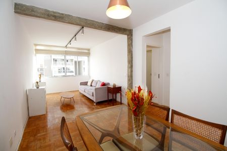 Sala de Estar e Jantar de apartamento à venda com 1 quarto, 72m² em Pinheiros, São Paulo