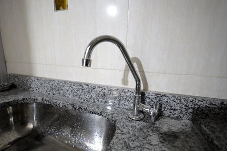 Cozinha de apartamento para alugar com 1 quarto, 12m² em Jardim, Santo André