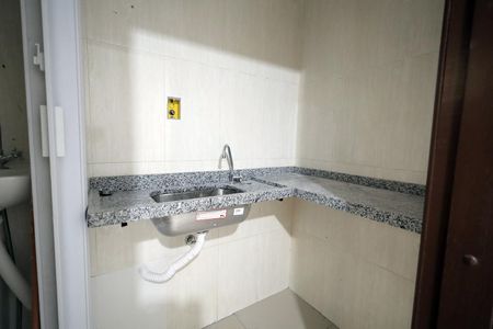 Cozinha de apartamento para alugar com 1 quarto, 12m² em Jardim, Santo André