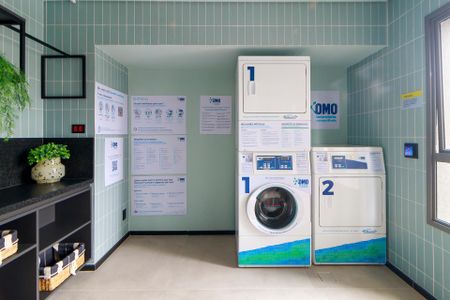 Studio para alugar com 22m², 1 quarto e sem vaga Studio para alugar com 22m², 1 quarto e sem vagaLavanderia