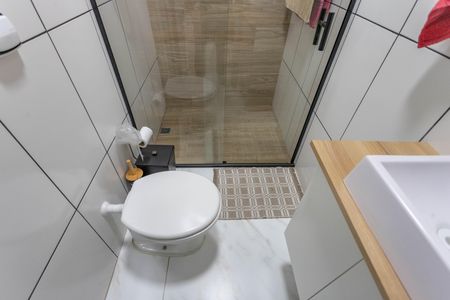 Casa para alugar com 125m², 2 quartos e 1 vagaBanheiro da suíte