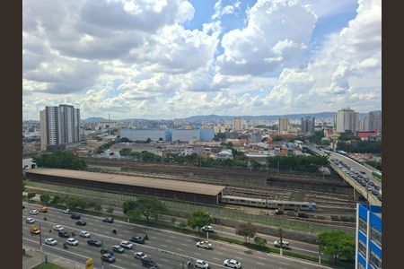 Vista da janela  de apartamento à venda com 1 quarto, 25m² em Belenzinho, São Paulo