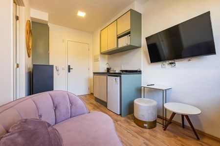 Sala/Cozinha de apartamento para alugar com 1 quarto, 24m² em Pinheiros, São Paulo