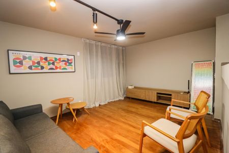 Sala de apartamento à venda com 1 quarto, 54m² em Vila Tramontano, São Paulo
