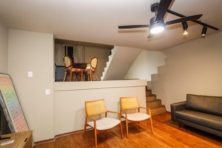 Sala de apartamento à venda com 1 quarto, 54m² em Vila Tramontano, São Paulo