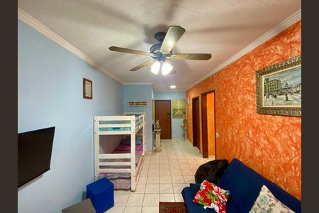 Sala de apartamento para alugar com 1 quarto, 70m² em Boqueirão, Praia Grande