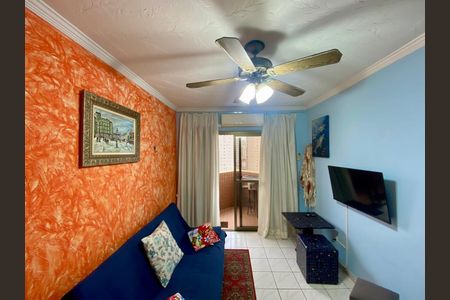 Sala de apartamento para alugar com 1 quarto, 70m² em Boqueirão, Praia Grande