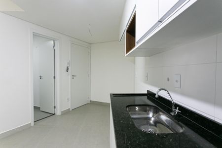 Cozinha de apartamento para alugar com 1 quarto, 35m² em Cidade Mãe do Céu, São Paulo