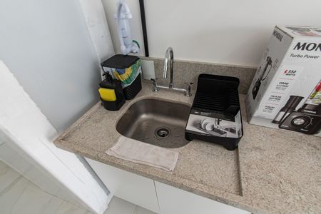 Cozinha de kitnet/studio para alugar com 1 quarto, 25m² em Alto do Ipiranga, São Paulo