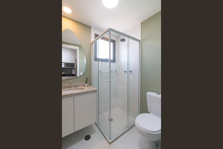 Banheiro de kitnet/studio para alugar com 1 quarto, 28m² em Butantã, São Paulo