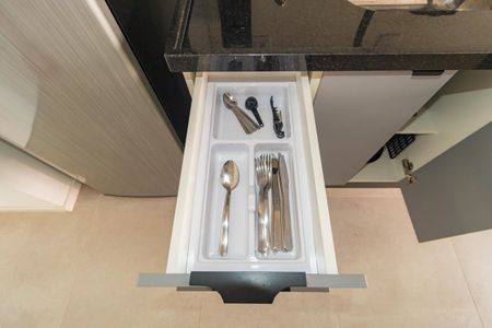 Studio para alugar com 25m², 1 quarto e sem vagaDetalhe - Cozinha