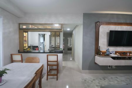Sala de apartamento para alugar com 3 quartos, 110m² em Jardim Tejereba, Guarujá