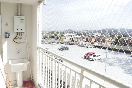Varanda da Sala de apartamento para alugar com 2 quartos, 47m² em Vila Bandeirantes, Nova Iguaçu