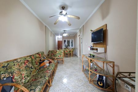 Sala de apartamento para alugar com 3 quartos, 70m² em Canto do Forte, Praia Grande