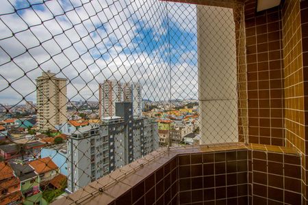 Varanda da sala de apartamento à venda com 2 quartos, 58m² em Vila Pires, Santo André
