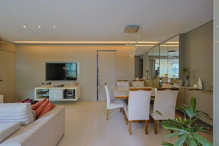 Sala de apartamento à venda com 3 quartos, 113m² em Vila da Serra, Nova Lima