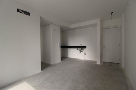 Sala/Cozinha de kitnet/studio à venda com 1 quarto, 45m² em Indianópolis, São Paulo