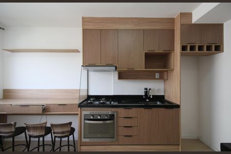 Sala/Cozinha de apartamento à venda com 1 quarto, 24m² em Panamby, São Paulo