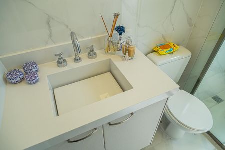 Apartamento à venda com 100m², 3 quartos e 3 vagasBanheiro da Suíte - Pia