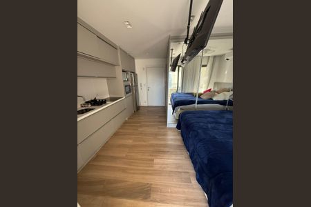 Cozinha de apartamento à venda com 1 quarto, 35m² em Indianópolis, São Paulo