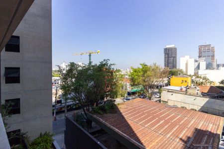 Studio Varanda - Vista  de kitnet/studio à venda com 1 quarto, 28m² em Pinheiros, São Paulo