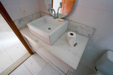 Banheiro da Suíte 1 de casa à venda com 3 quartos, 167m² em Campestre, Santo André