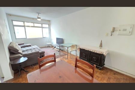 Sala de apartamento para alugar com 1 quarto, 50m² em Boqueirão, Santos