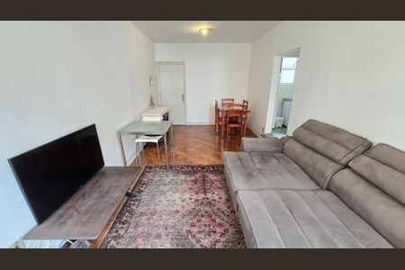 Sala de apartamento para alugar com 1 quarto, 50m² em Boqueirão, Santos