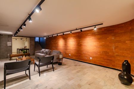 Studio à venda com 36m², 1 quarto e sem vagaHall social