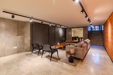 Studio à venda com 36m², 1 quarto e sem vagaHall social