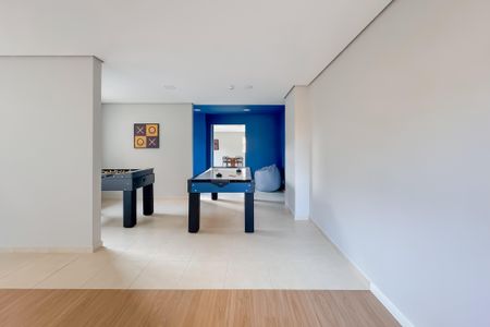 Apartamento para alugar com 37m², 2 quartos e 1 vaga Área comum -  Salão de jogos