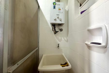 Banheiro de apartamento à venda com 1 quarto, 35m² em Glória, Rio de Janeiro