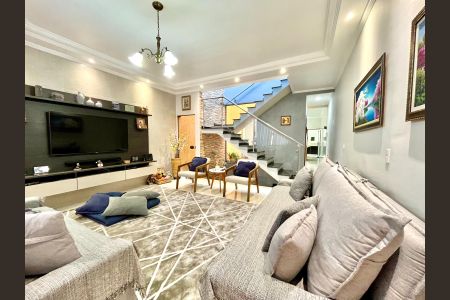 Sala de casa à venda com 3 quartos, 182m² em Vila Amabile Pezzolo, Santo André