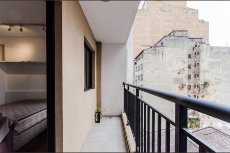 Varanda da Sala de kitnet/studio para alugar com 1 quarto, 25m² em Liberdade, São Paulo