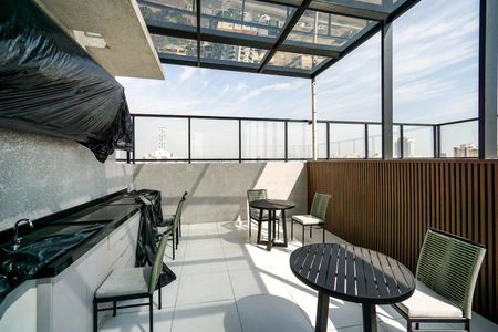 Studio à venda com 24m², 1 quarto e sem vagaChurrasqueira