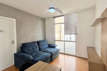 Sala de apartamento para alugar com 1 quarto, 46m² em Boqueirão, Santos
