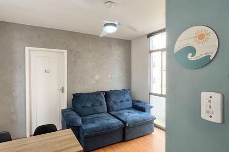 Sala de apartamento para alugar com 1 quarto, 46m² em Boqueirão, Santos