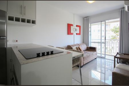Sala/Cozinha de apartamento à venda com 1 quarto, 32m² em Panamby, São Paulo